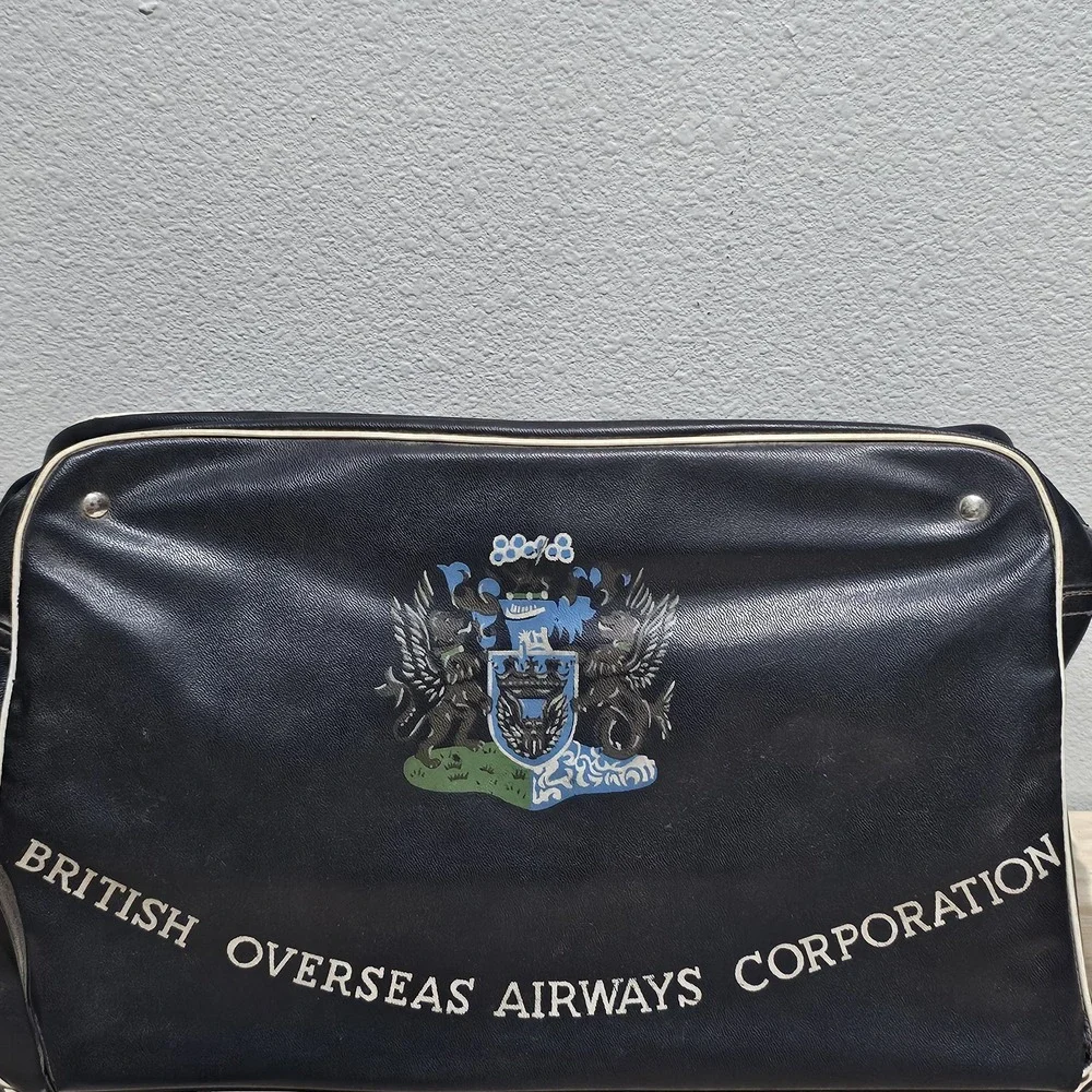 Vintage 1960's British Airways Flight Bag